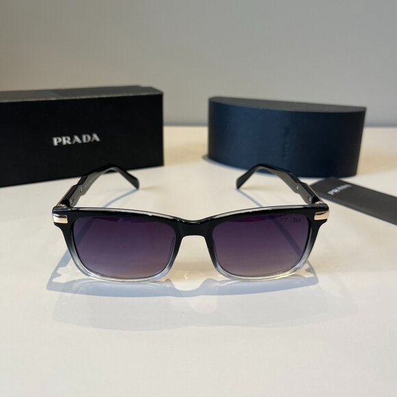 Prada Black Gradient Frame Sunglasses - Picture 1 of 9